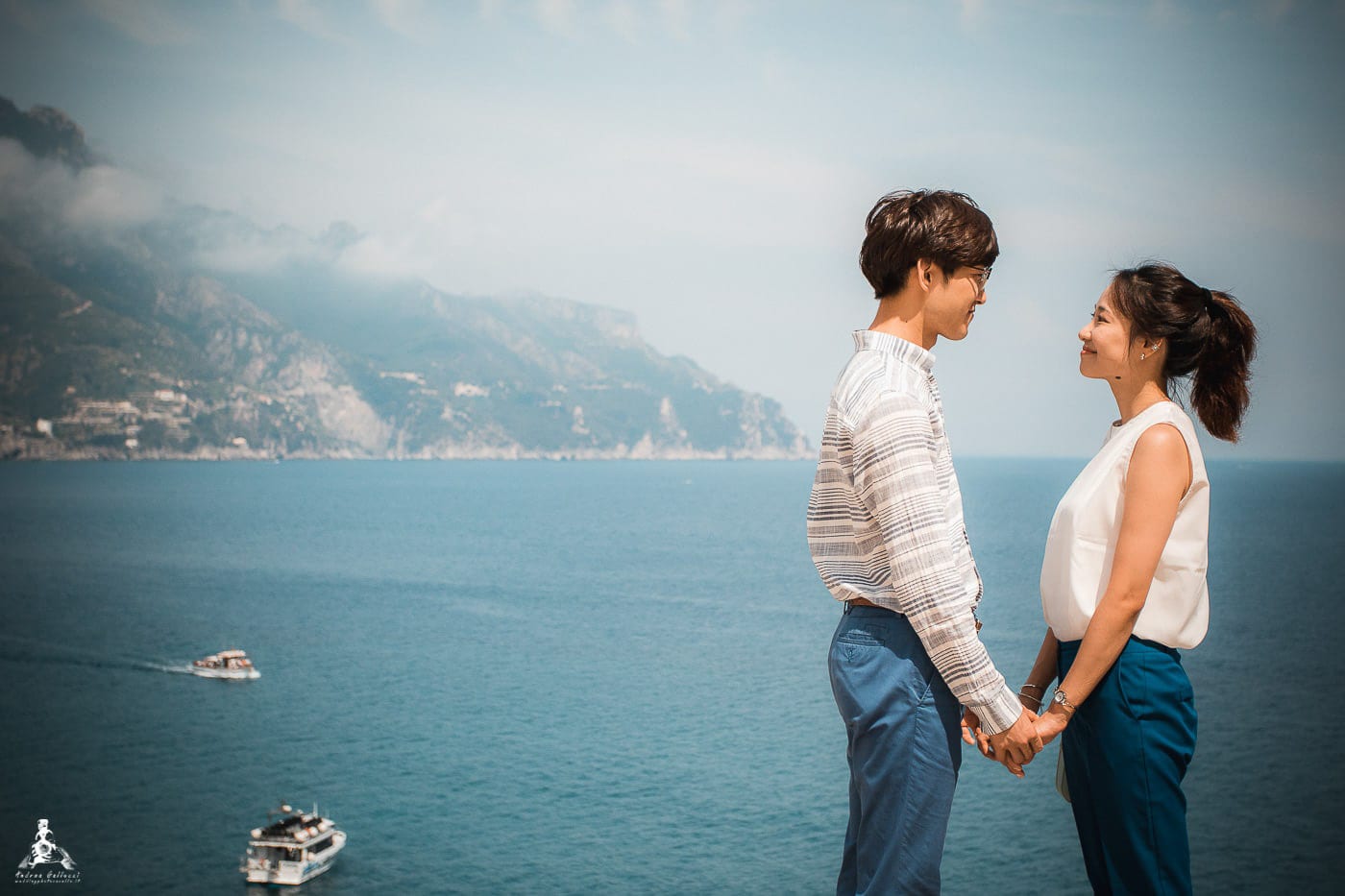 Honeymoon Vacation Photoshooting in Amalfi and Atrani - Location NH Grand Hotel Convento Cappuccini Amalfi - Andrea Gallucci Photographer www.andreagallucci.mom