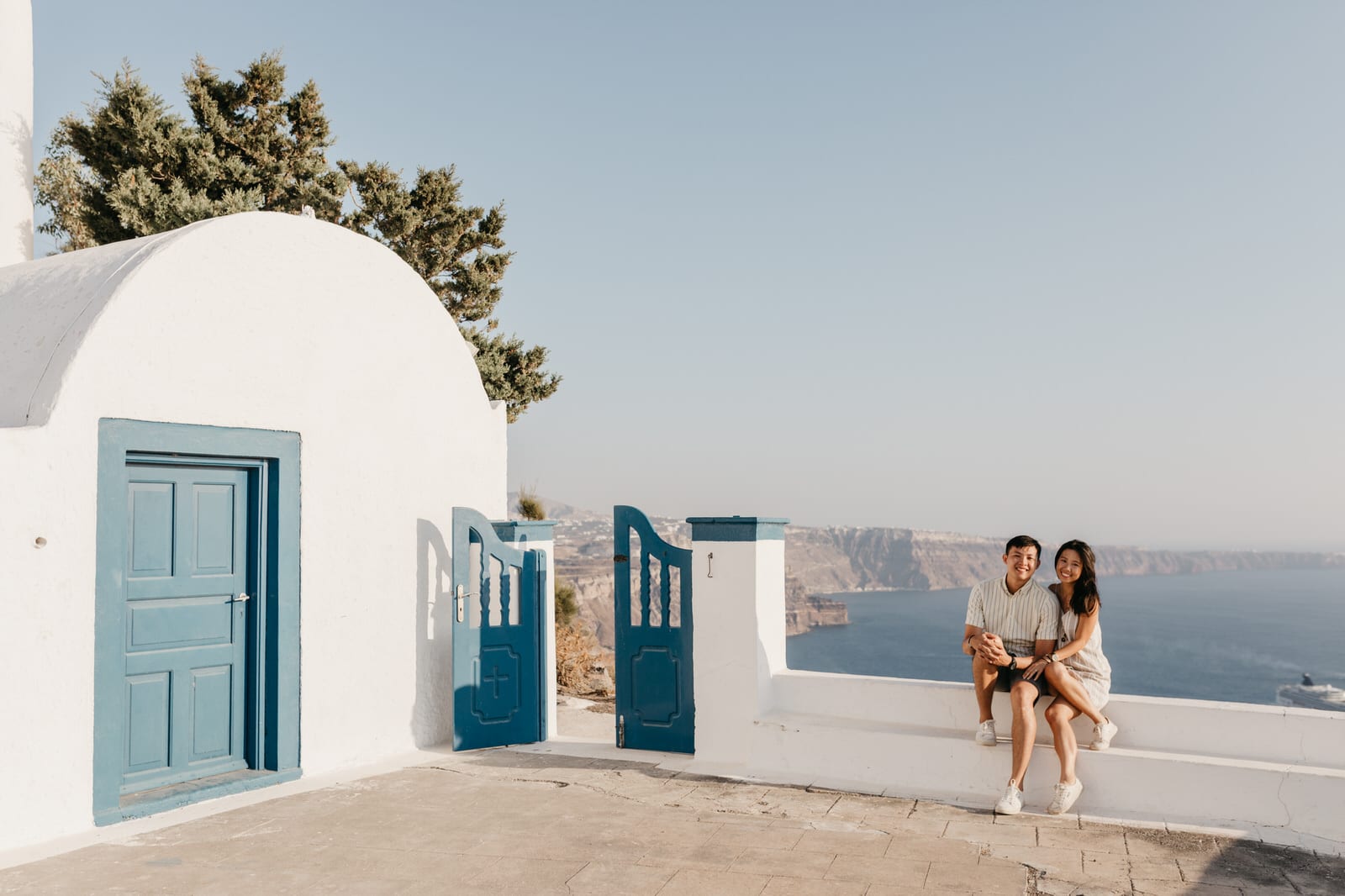 santorini wedding proposal