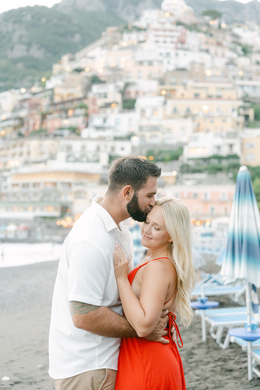 Positano engagement photoshoot at the beach