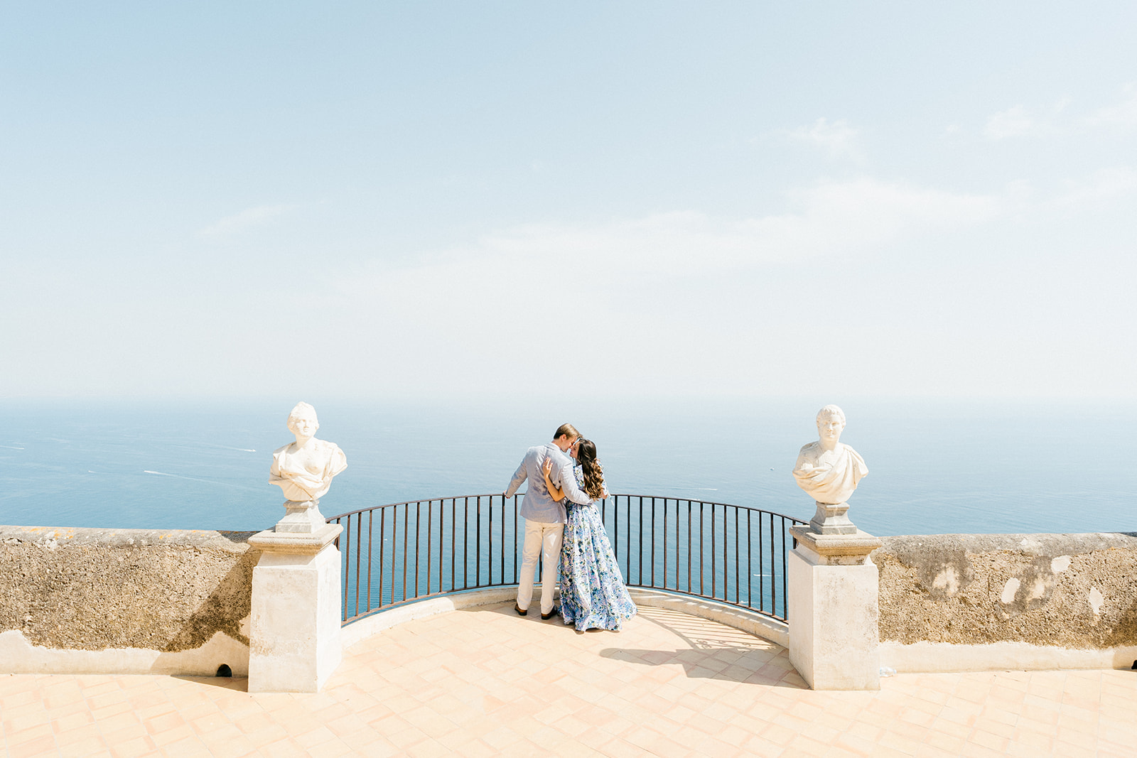  Terrace of Infinity of Villa Cimbrone for engagement photoshoot