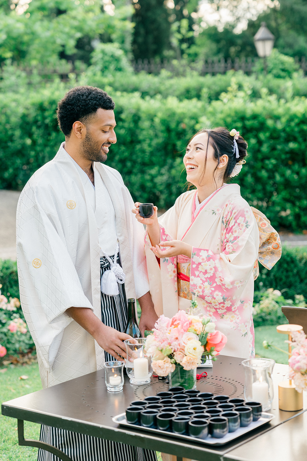 A Japanese wedding ceremony in a Tuscan Villa