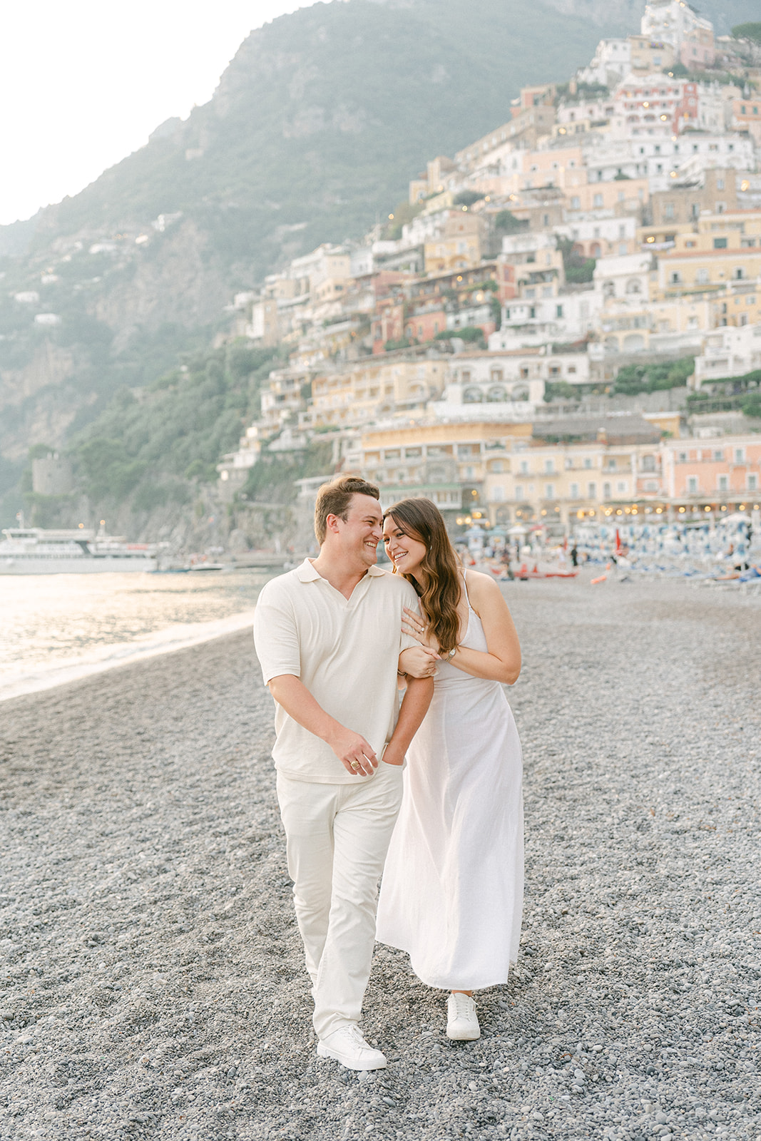 beach engagement photoshoot in Positano