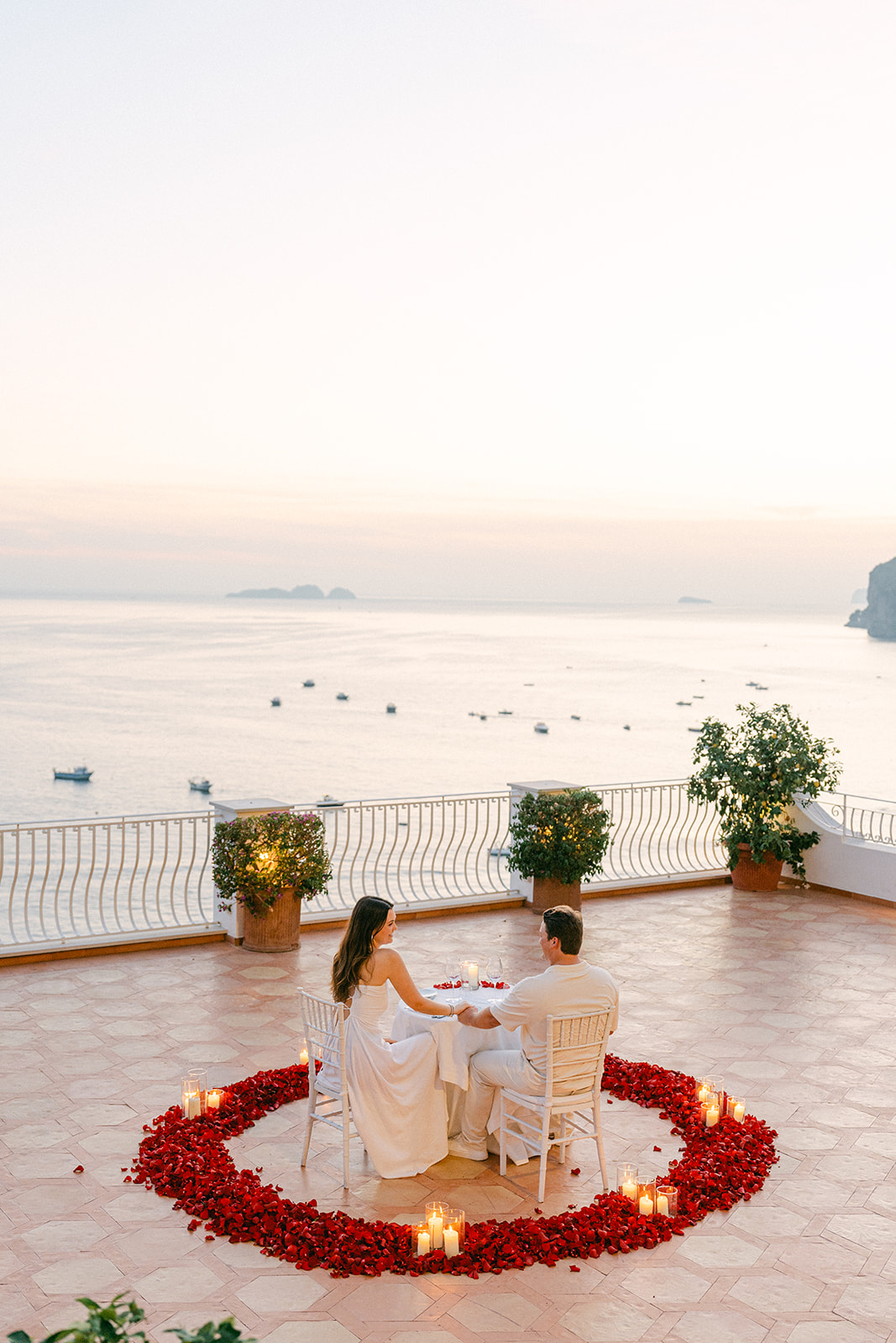 private dinner setup at Hotel Marincanto