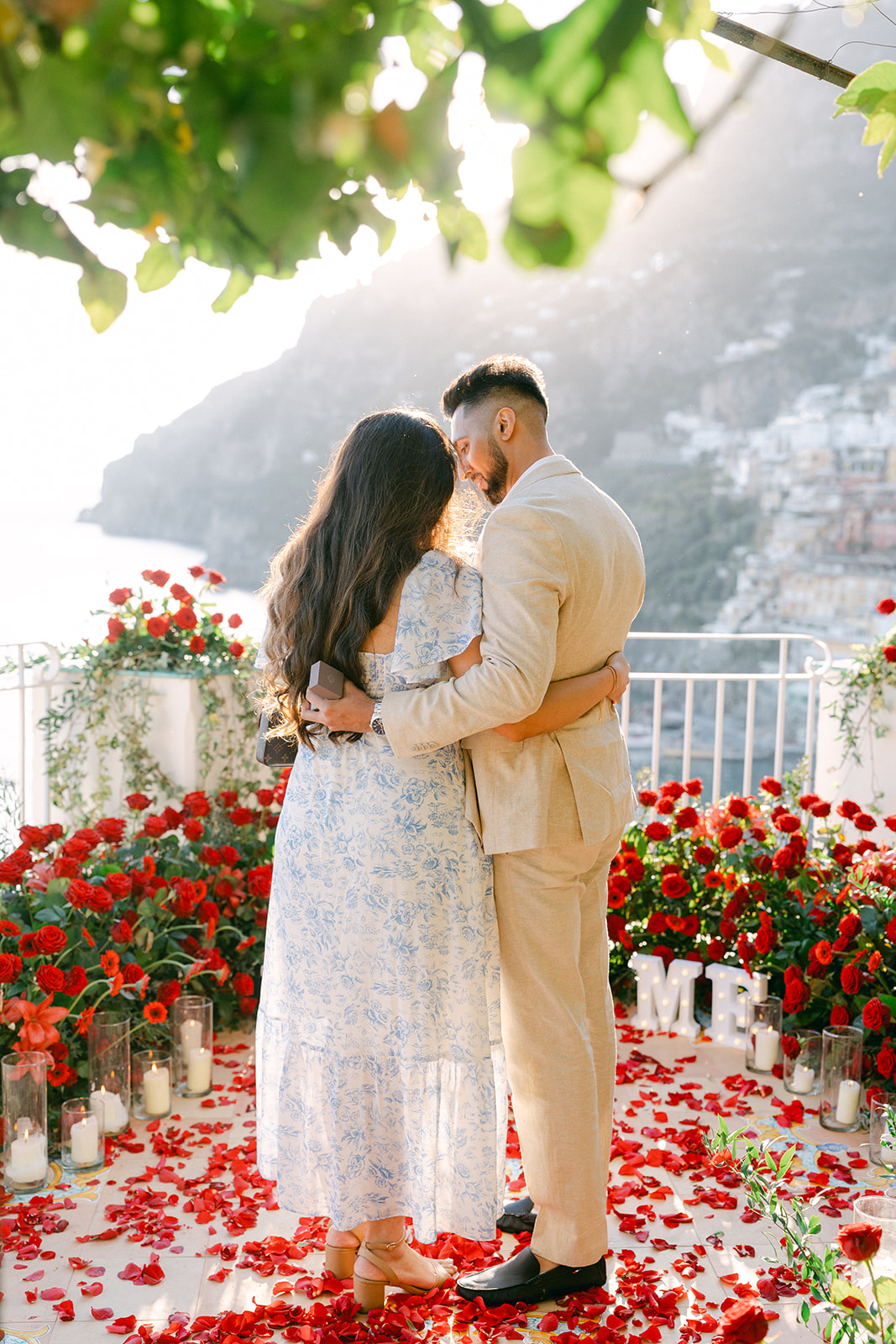 private proposal at hotel Marincanto, Positano