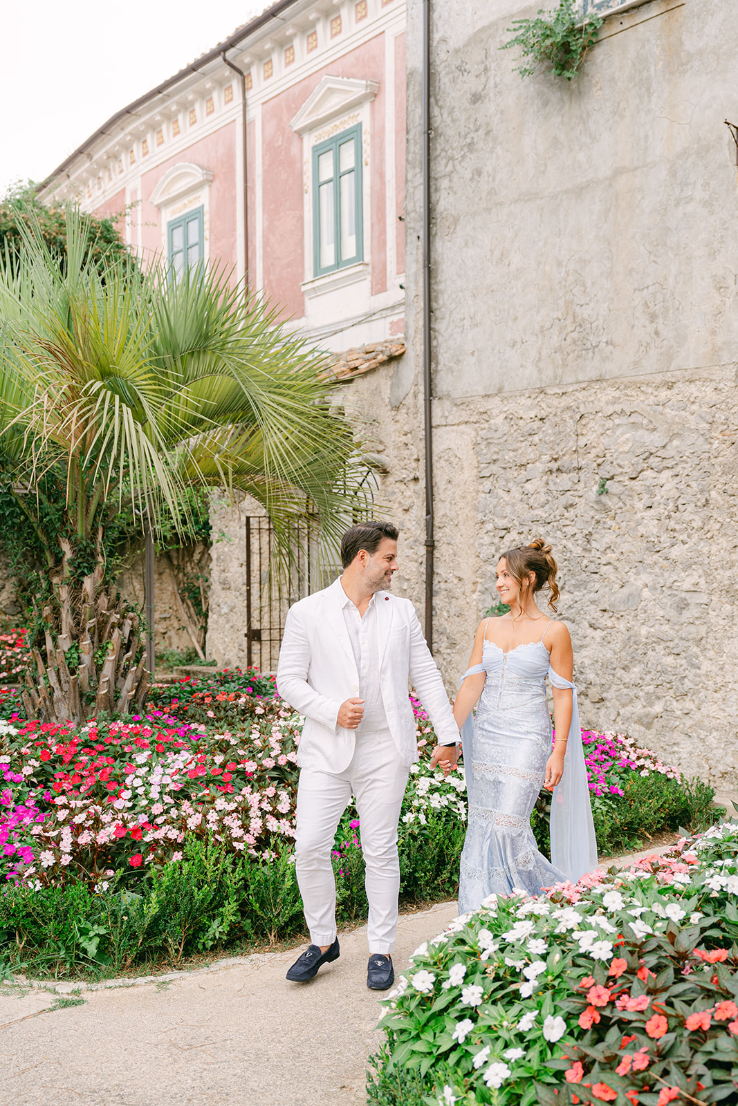 Beautiful Bride and Groom Getting Married At Villa Eva in Ravello
