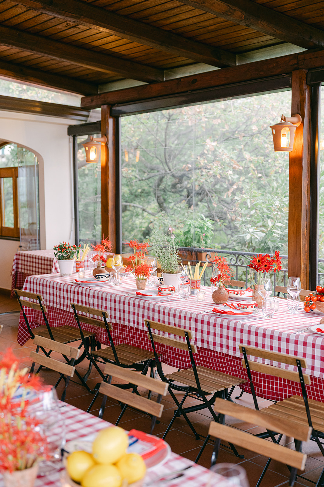 Italian style theme wedding for rehearsal dinner 