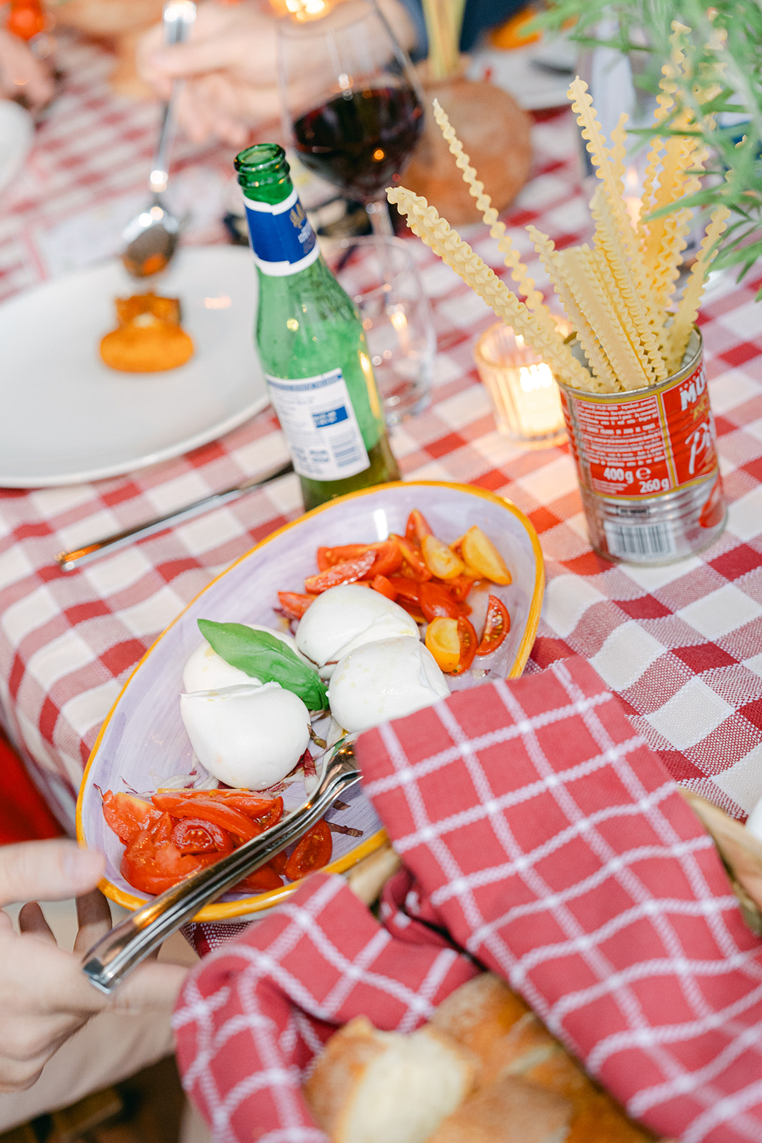 Italian theme wedding table