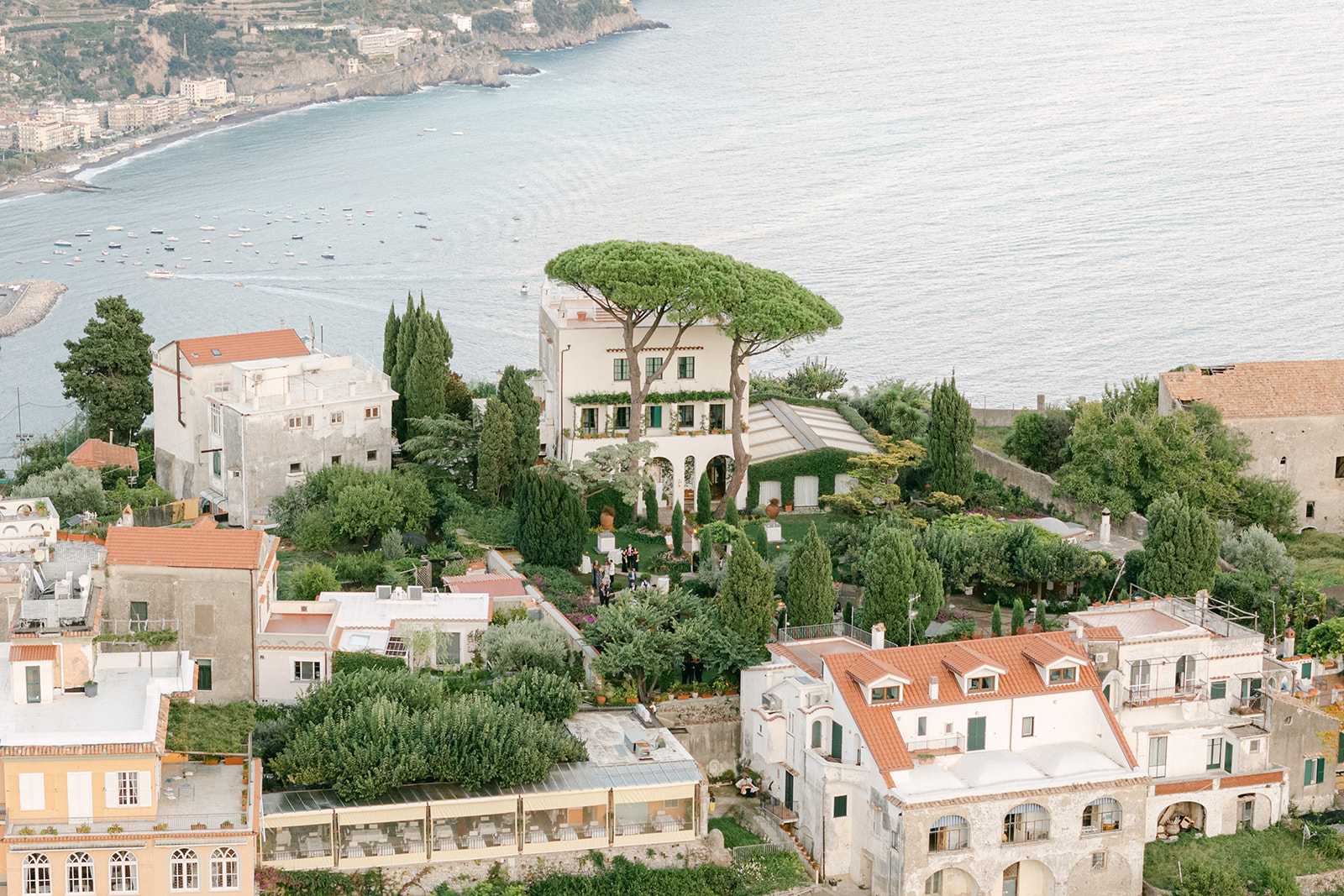 Villa Eva from a drone shot