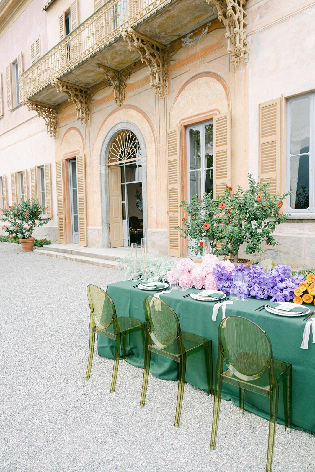 unique wedding reception in Villa Pizzo
