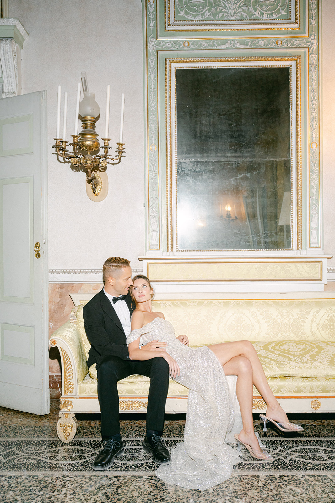 luxury wedding photo indoor of Villa Pizzo