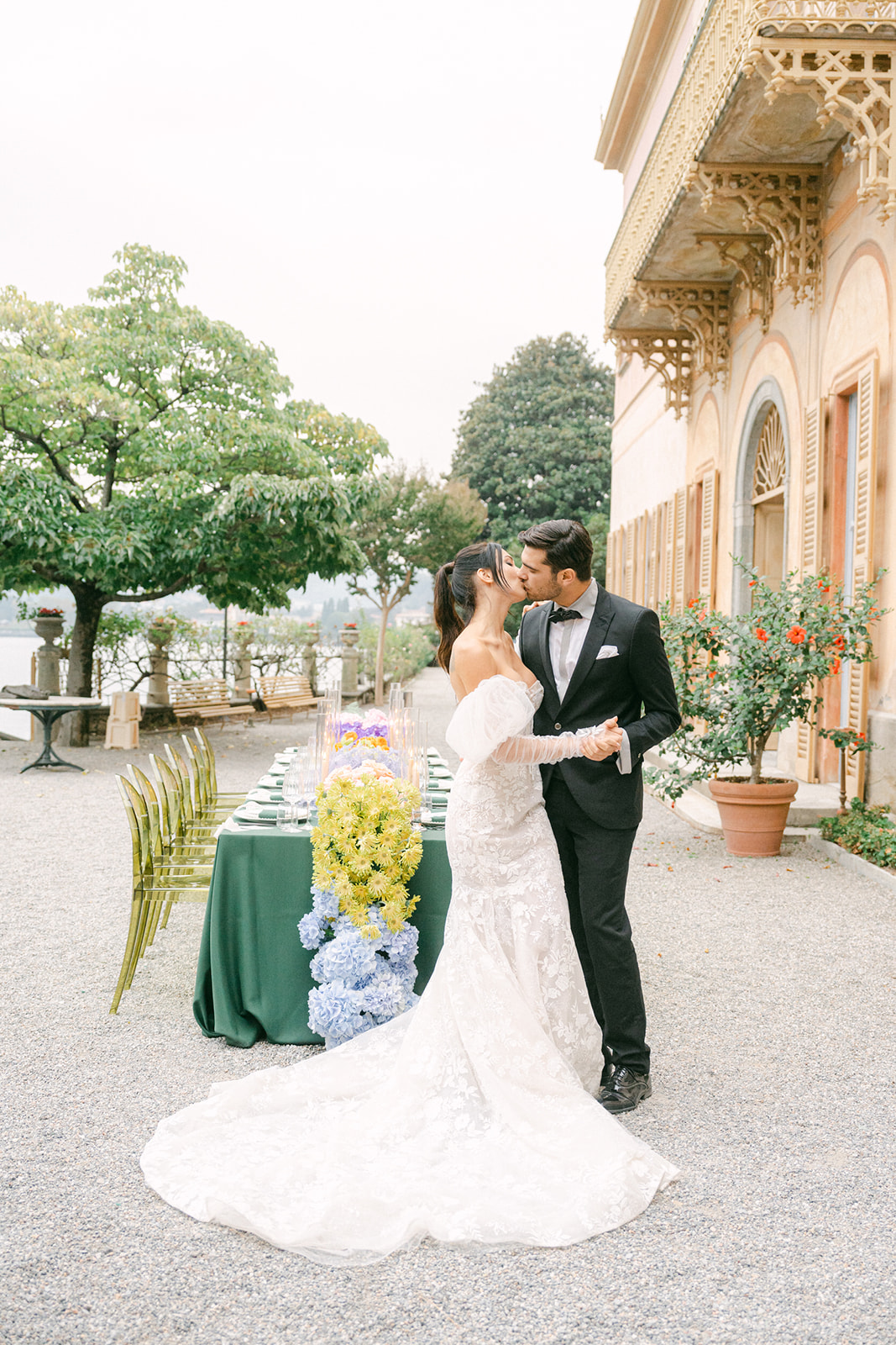 Wedding reception photos in Lake Como