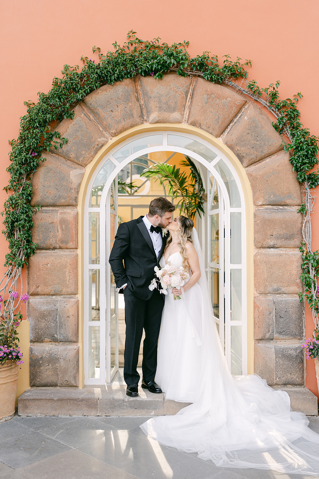 bride and groom portrait
