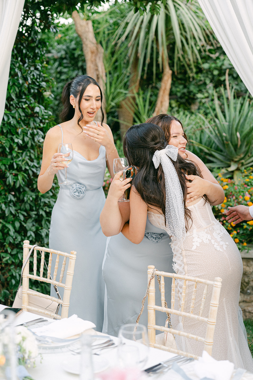 documentary photography during wedding reception 