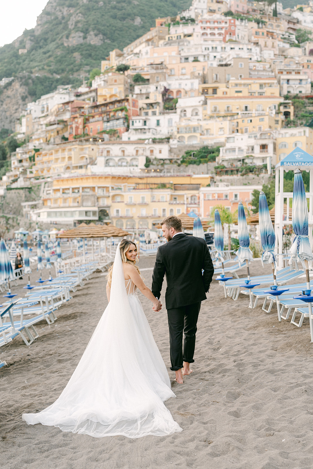 beach elopement in Positano