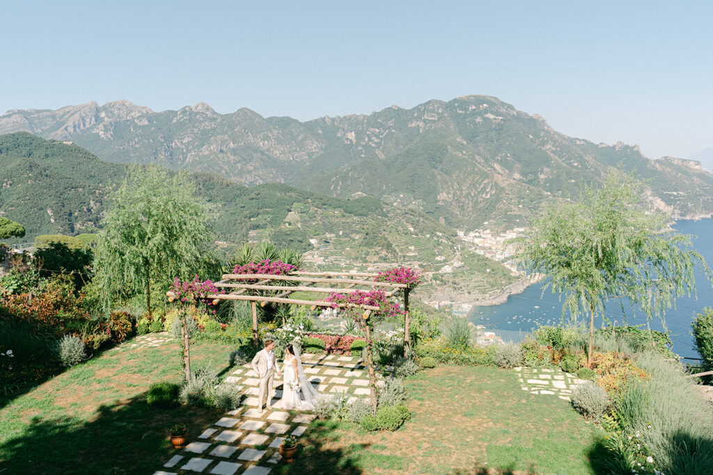 garden wedding in Italy