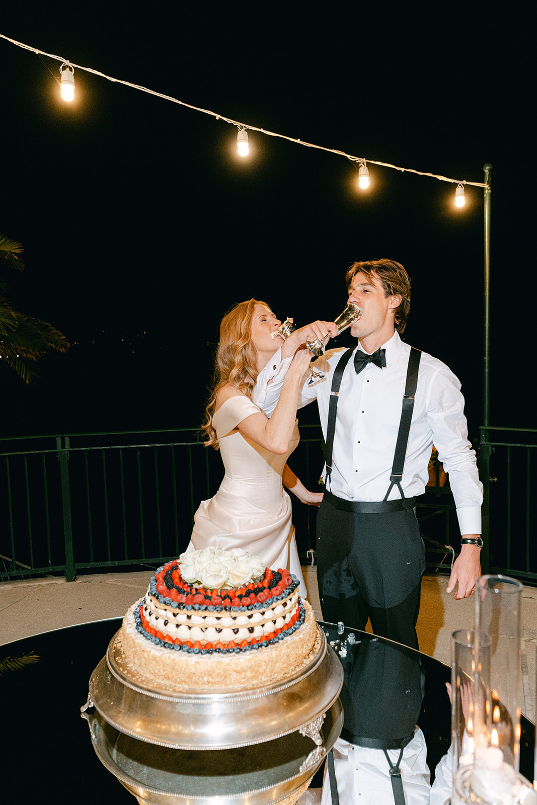 Andrea Gallucci - Destination Wedding Photographer- Amalfi Coast Positano Santorini Barcellona Rome Ravello Paris New York Al fresco wedding reception in Italy with ocean view terrace