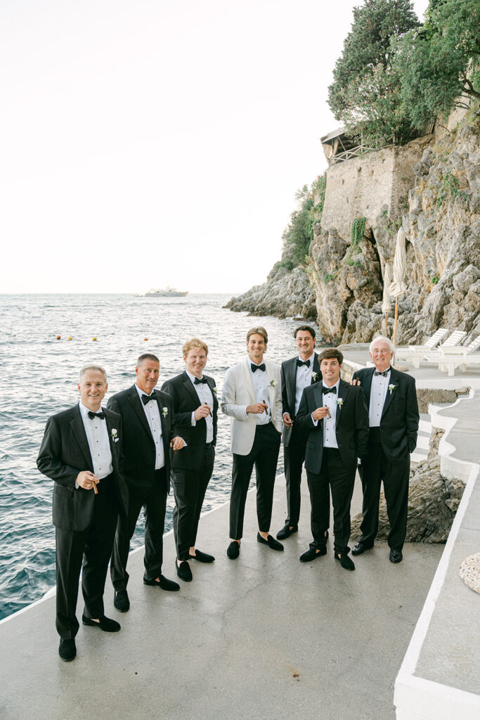 Andrea Gallucci - Destination Wedding Photographer- Amalfi Coast Positano Santorini Barcellona Rome Ravello Paris New York groomsmen photos Hotel Santa Caterina Amalfi Coast wedding