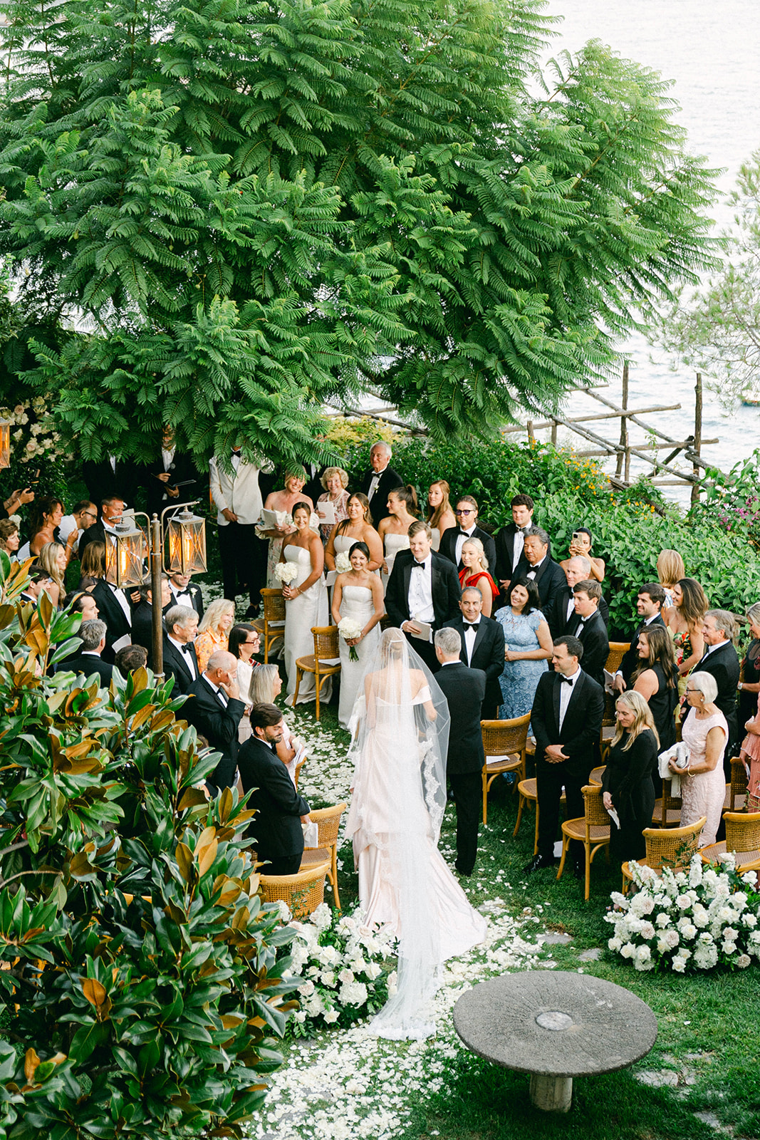 Andrea Gallucci - Destination Wedding Photographer- Amalfi Coast Positano Santorini Barcellona Rome Ravello Paris New York Italian Riviera wedding inspiration with romantic garden design