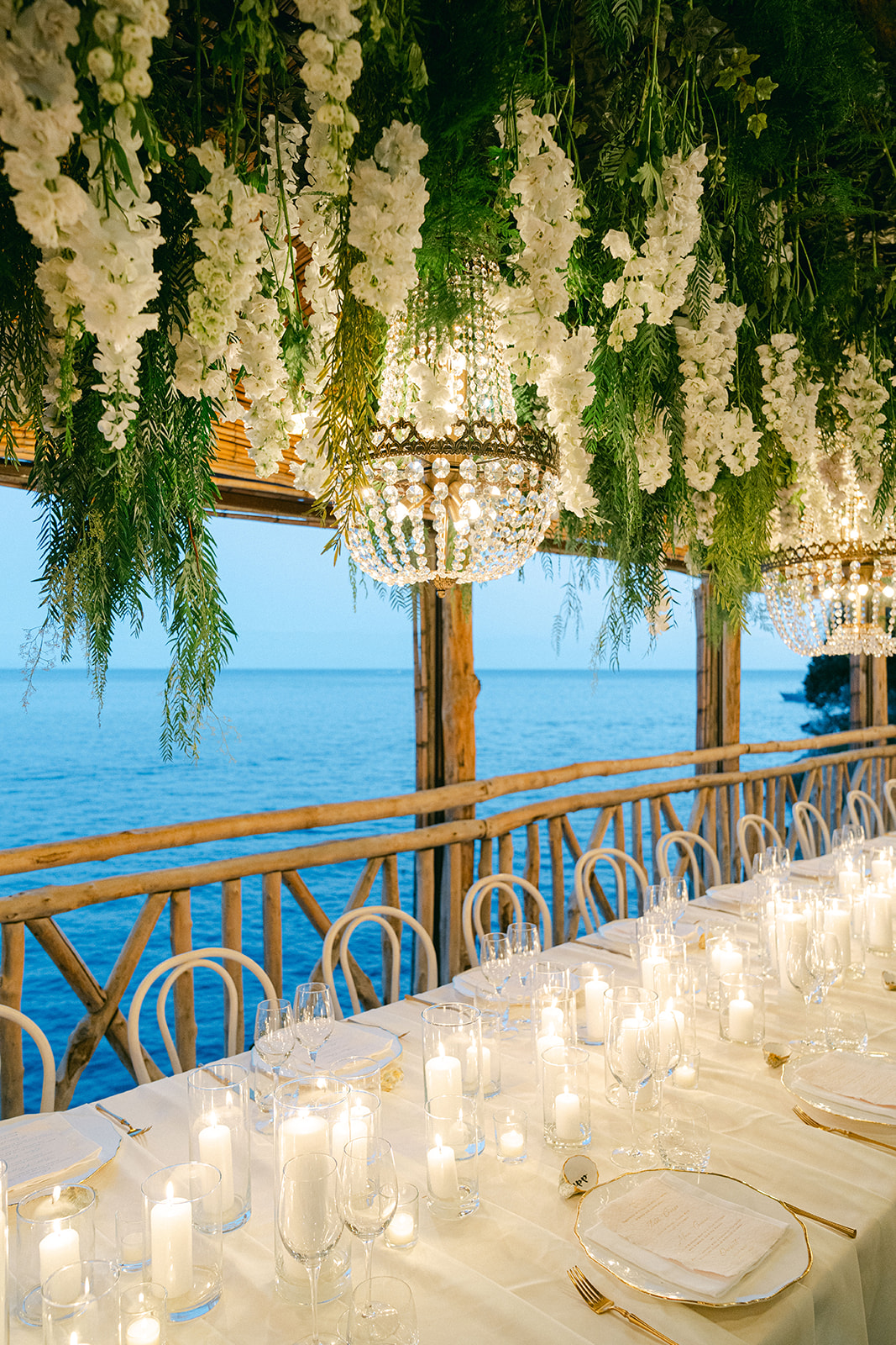 Andrea Gallucci - Destination Wedding Photographer- Amalfi Coast Positano Santorini Barcellona Rome Ravello Paris New York Elegant Mediterranean garden wedding reception on the Amalfi Coast
