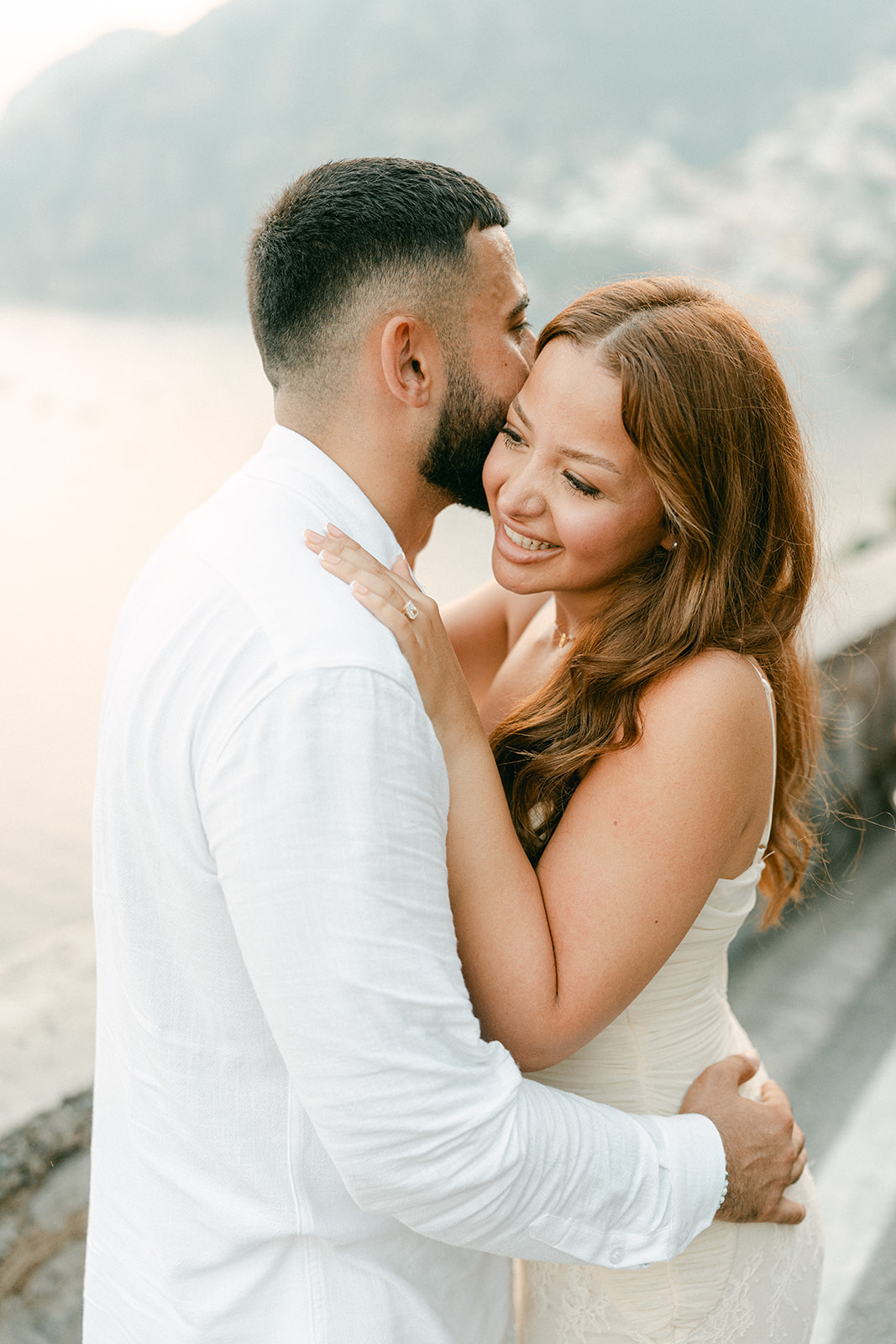 Couple portrait session after Amalfi Coast proposal