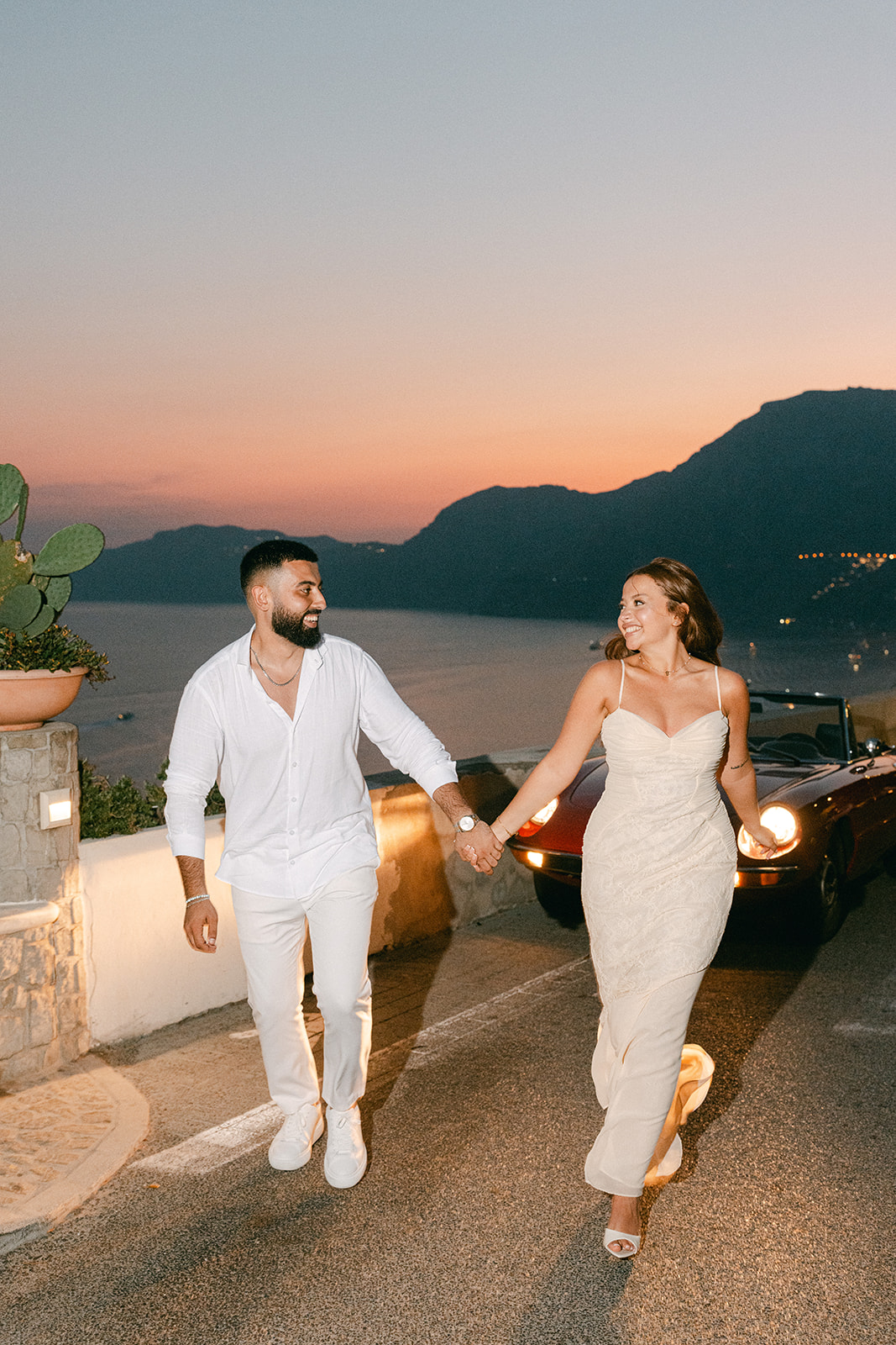 Sunset proposal location on the Amalfi Coast in Italy