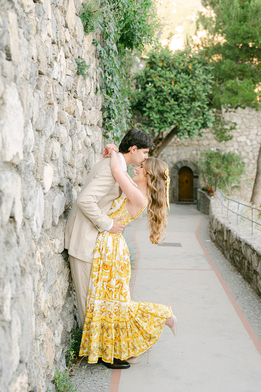 Andrea Gallucci - Destination Wedding Photographer- Amalfi Coast Positano Santorini Barcellona Rome Ravello Paris New York Romantic Amalfi Coast vacation moment captured during an engagement photoshoot