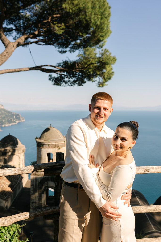 Andrea Gallucci - Destination Wedding Photographer- Amalfi Coast Positano Santorini Barcellona Rome Ravello Paris New York Couple celebrating engagement during a walk on the Amalfi Coast