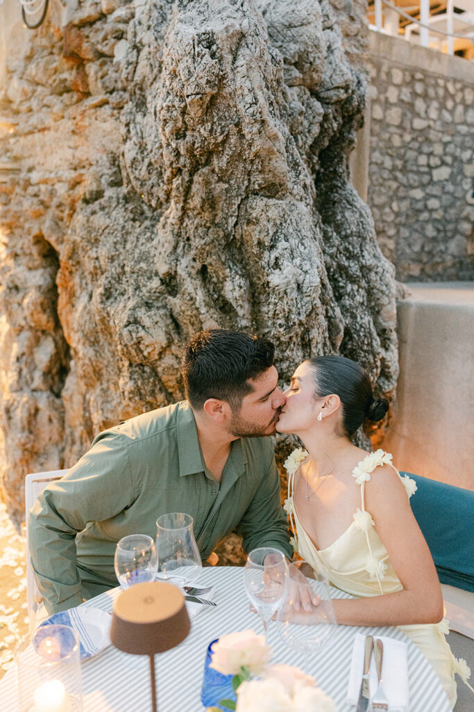 Andrea Gallucci - Destination Wedding Photographer- Amalfi Coast Positano Santorini Barcellona Rome Ravello Paris New York Romantic candlelit proposal dinner in Italy