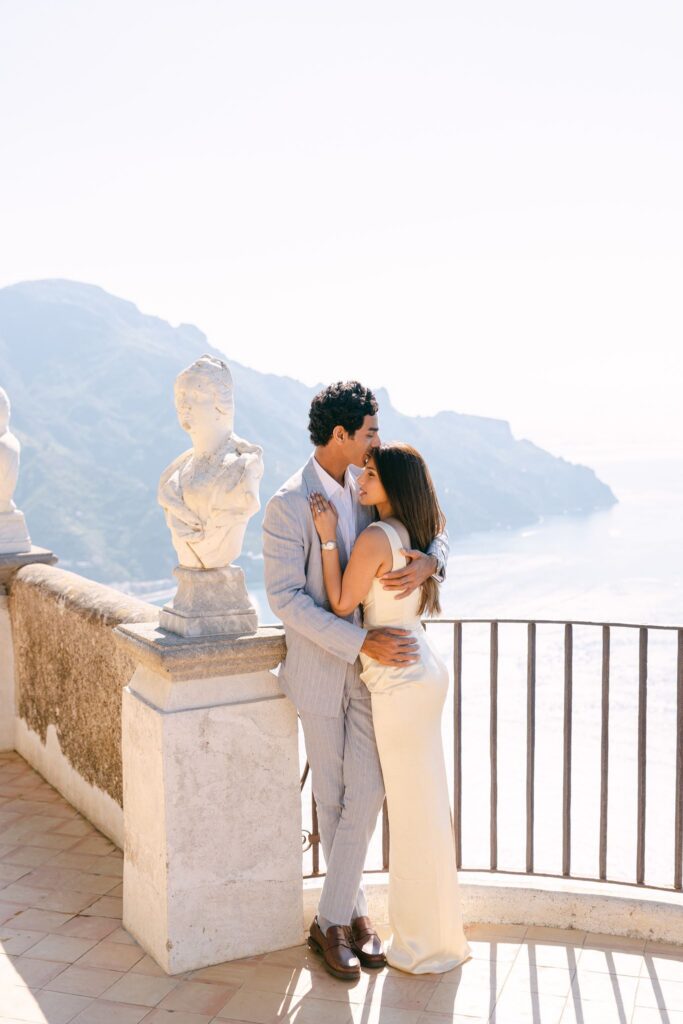 Andrea Gallucci - Destination Wedding Photographer- Amalfi Coast Positano Santorini Barcellona Rome Ravello Paris New York Engagement photos at Villa Cimbrone after a surprise proposal