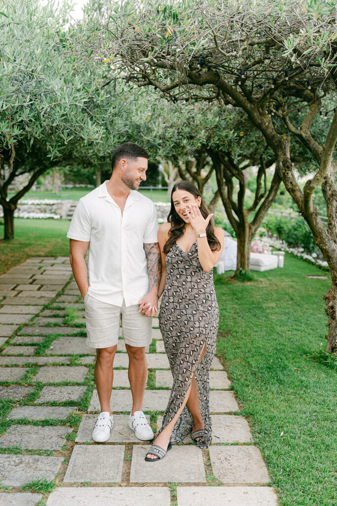Andrea Gallucci - Destination Wedding Photographer- Amalfi Coast Positano Santorini Barcellona Rome Ravello Paris New York Outdoor proposal idea with luxury picnic setup in Italy